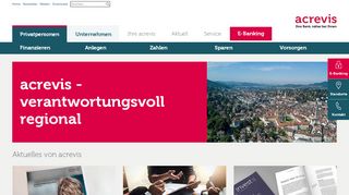 
                            2. acrevis - Regionalbank in St. Gallen, Schwyz und …