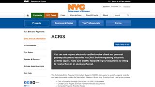 
                            3. ACRIS - New York City