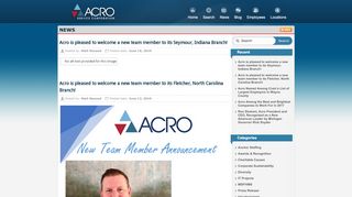 
                            7. Acro – News