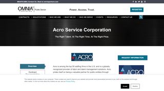 
                            9. Acro Service Corporation | OMNIA Partners