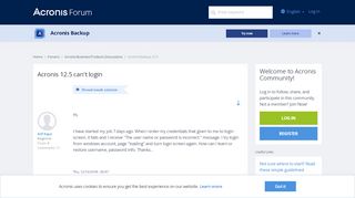 
                            4. Acronis 12.5 can't login | Acronis Forum