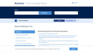 
                            6. Acronis Backup 12.5 | Knowledge Base