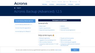 
                            1. Acronis Backup (Advanced) 12.5