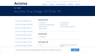 
                            2. Acronis True Image 2016 for PC