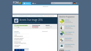 
                            5. Acronis True Image 2016 (kostenlose Version) für PC ...