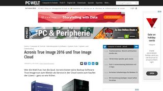 
                            7. Acronis True Image 2016 und True Image Cloud - PC-WELT