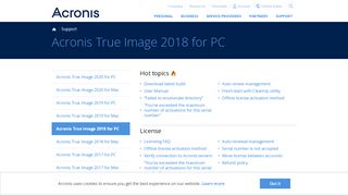 
                            1. Acronis True Image 2018 for PC