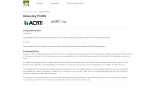 
                            6. ACRT, Inc. Employer Profile - SAF Career Center