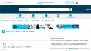 
                            3. ACS configuration on router !! - Cisco Community