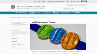 
                            4. ACS Education and Training - American College of Surgeons