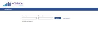 
                            6. Acsenda School of Management | Login