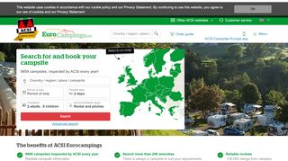 
                            7. ACSI Eurocampings: 9830 annually inspected campsites in Europe