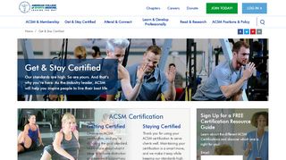 
                            6. ACSM Certification | Get & Stay Certified