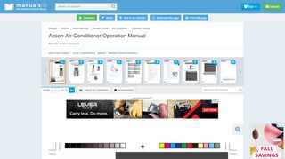 
                            7. ACSON AIR CONDITIONER OPERATION MANUAL Pdf Download.