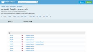 
                            9. Acson Air Conditioner User Manuals Download - ManualsLib
