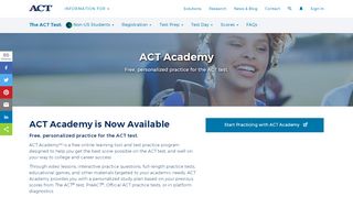 
                            2. ACT Academy - Test Prep - The ACT Test: Non-US Students ...