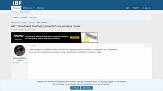 
                            9. ACT broadband Internet connection via wireless router ...