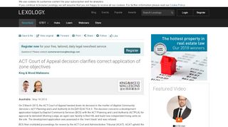 
                            9. ACT Court of Appeal decision clarifies correct application of ...