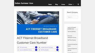 
                            8. ACT Fibernet Broadband Customer Care Number » Indian ...