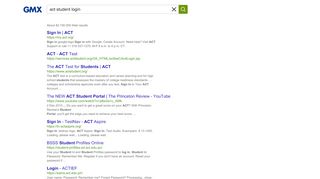 
                            3. act student login - GMX - Search Engine
