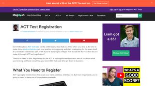 
                            7. ACT Test Registration - Magoosh Test Prep