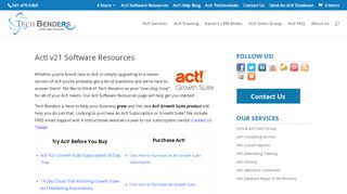 
                            9. Act v20 Software Resources - Act! Consulting - Trial Software