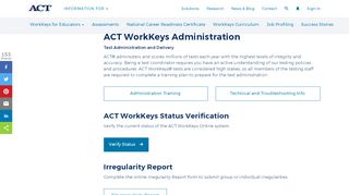 
                            1. ACT WorkKeys Administration
