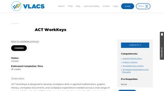 
                            6. ACT WorkKeys - VLACS