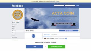 
                            6. ACTA COIN - Reviews | Facebook