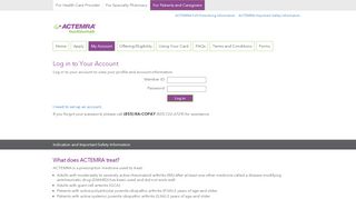 
                            1. ACTEMRA Co-pay Card Program - RACOpay Co-Pay Card