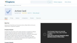 
                            2. Action Card Reviews and Pricing - 2019 - Capterra