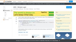 
                            8. actionscript 3 - AS3 - Simple Login - Stack Overflow