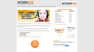 
                            3. Actionvoip | For the cheapest international calls