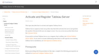 
                            8. Activate and Register Tableau Server - Tableau