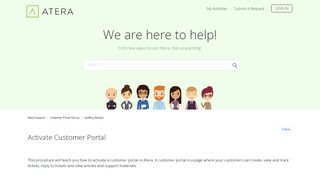 
                            7. Activate Customer Portal – Atera Support