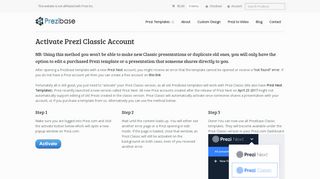 
                            6. Activate Prezi Classic | Prezibase