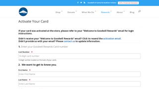 
                            10. Activate Your Card| Goodwill Rewards of Central & Southern IN