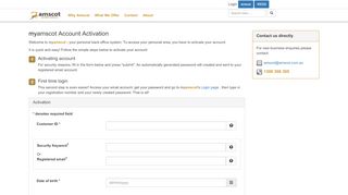 
                            9. Activate Your myAmscot Login | amscot Advisor Services