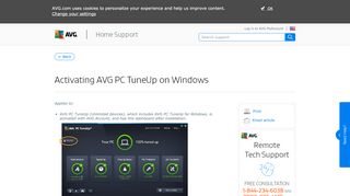 
                            2. Activating AVG PC TuneUp on Windows | AVG Support