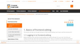 
                            3. Activating the frontend editing | TYPO3manual.com