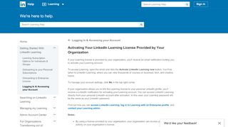 
                            3. Activating Your LinkedIn Learning License Provided by Your ...