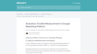 
                            5. Activation: Footfall Measurement in Google Marketing ...