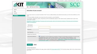 
                            2. Activation - KIT - SCC - Self-Service-Portal