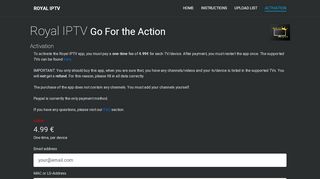 
                            4. Activation - Royal IPTV