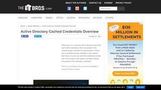 
                            5. Active Directory Cached Credentials Overview – TheITBros