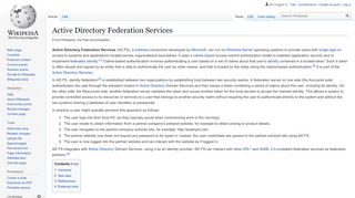 
                            5. Active Directory Federation Services - Wikipedia