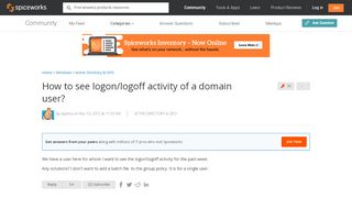 
                            7. Active Directory & GPO - The Spiceworks Community