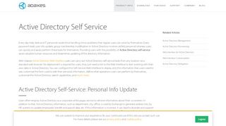 
                            2. Active Directory Self-Service | Adaxes