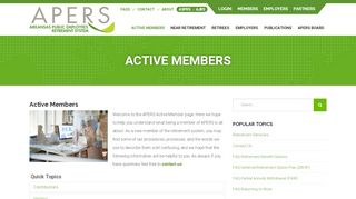 
                            1. Active Members | Arkansas Public Employees ... - APERS