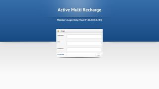 
                            2. Active Multi Recharge :: Web – Panel